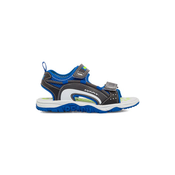 Sandali neri e blu con doppia chiusura a strappo Primigi Breezy Beach, Scarpe Bambini, SKU k284000312, Immagine 0